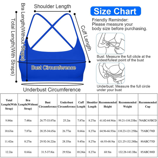 Women Cross Back Sport Bras Padded StrappyÊCrop Open Back Low Impact Bras SexyÊFitnessÊTank Tops with Removable Pads Thin Straps for Gym Yoga Workout