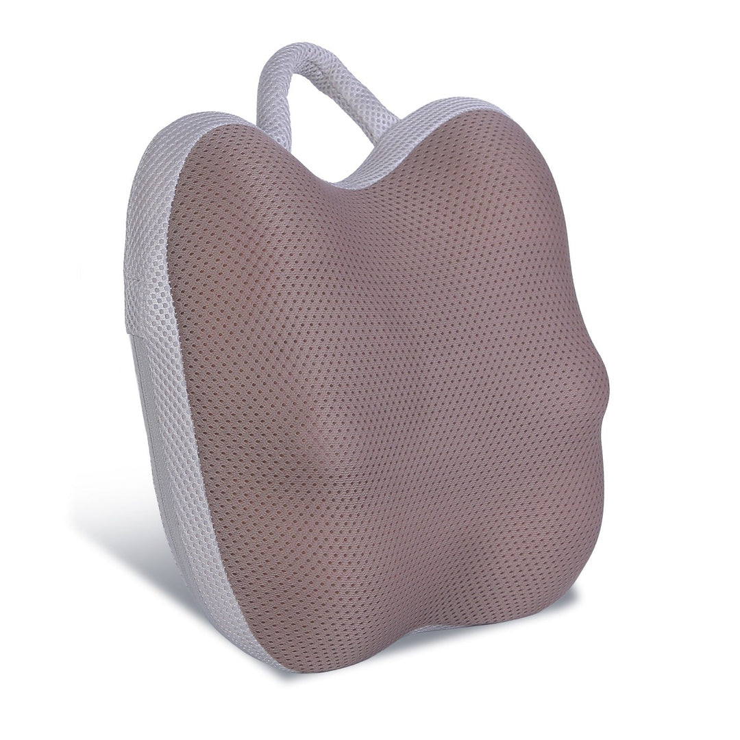 Shiatsu Back And Waist Massager With Heat Cordless Rechargeable Kneading Lower Back Massage Pillow Portable Lumbar Massager For Home Car Office