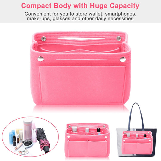 Felt Handbag Insert Organizer Purse Tote Shaper Bag in Bag Cosmetic Bag Handbag Purse Organizer