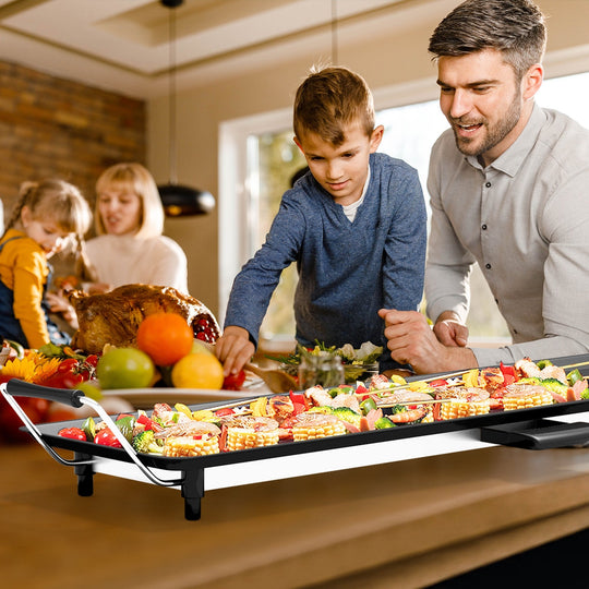 Griddle Night Bundle: 35" Electric Griddle + 11-Piece Silicone Utensil Set
