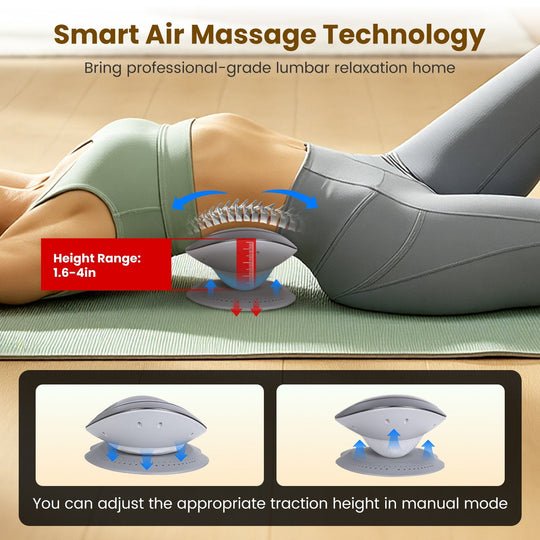 Electric Lumbar Traction Device with Heat & Massage