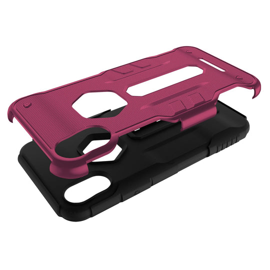 Rugged Phone Case for iPhone X Drop-protection Phone Case with Kickstand Heavy Duty Dual Layers Phone Protective Cover