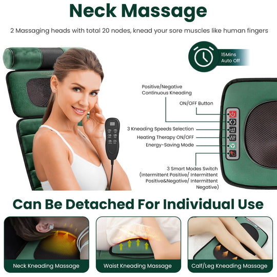 Full Body Electric Massage Mat with Heating and Vibration