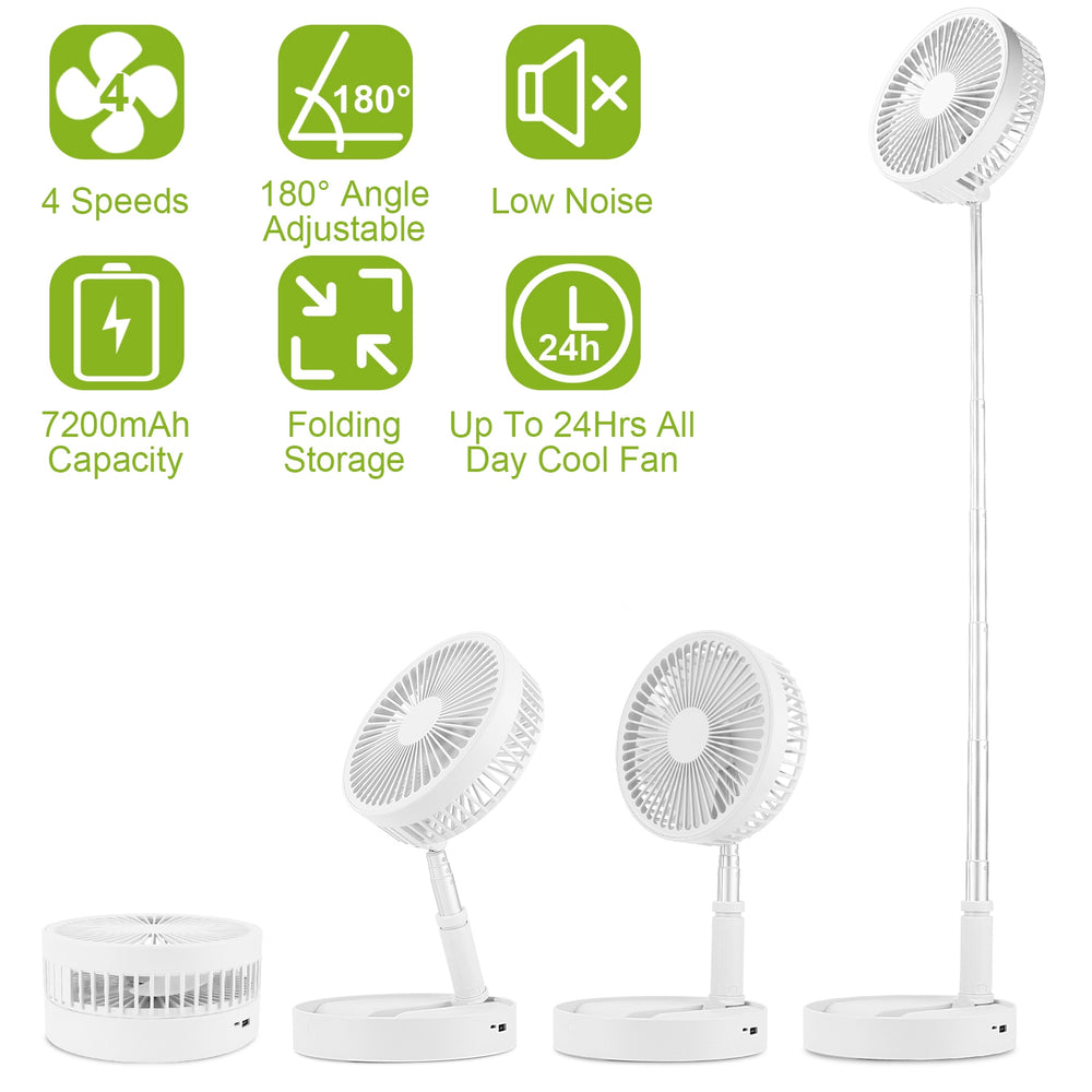 GBruno Portable Folding Desk Fan