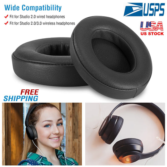 Ear Cushion Pads For Beat Studio2.0/3.0 Ear Cups Cover Replacement Soft Memory Foam Ear Pads
