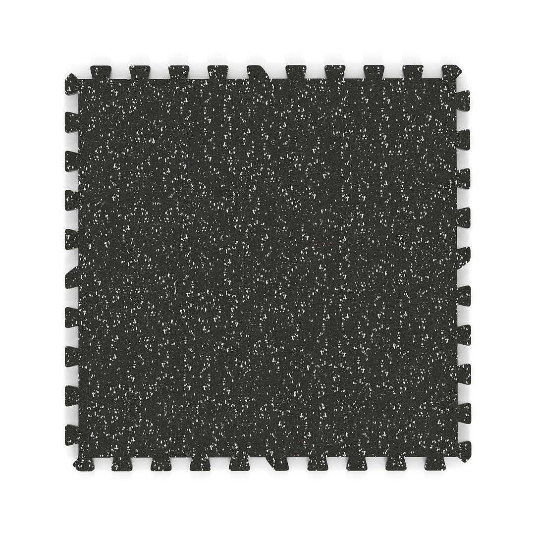 0.79 inch Thick Rubber Top Exercise Mat 48 Sq Ft with Boarders