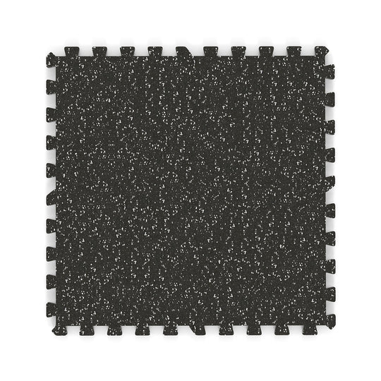 0.79 inch Thick Rubber Top Exercise Mat 48 Sq Ft with Boarders