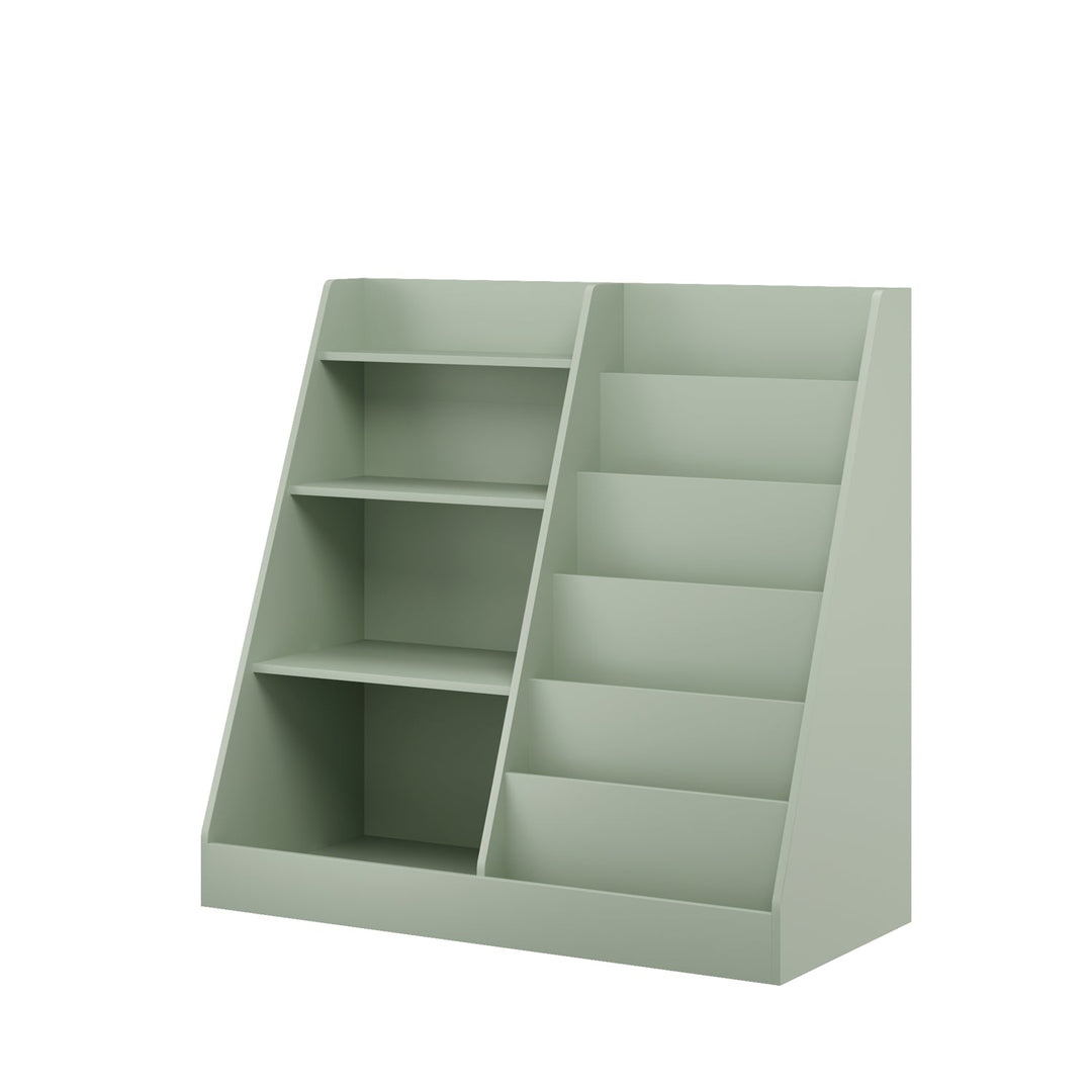 Kids Bookshelf with Toy Storage Organizer, 34.65" Multi-Tier