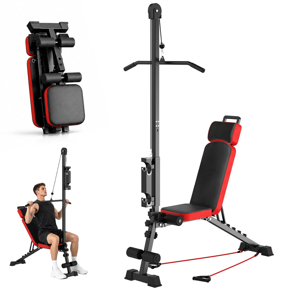 Multi-Functional Weight Bench with Pulley System