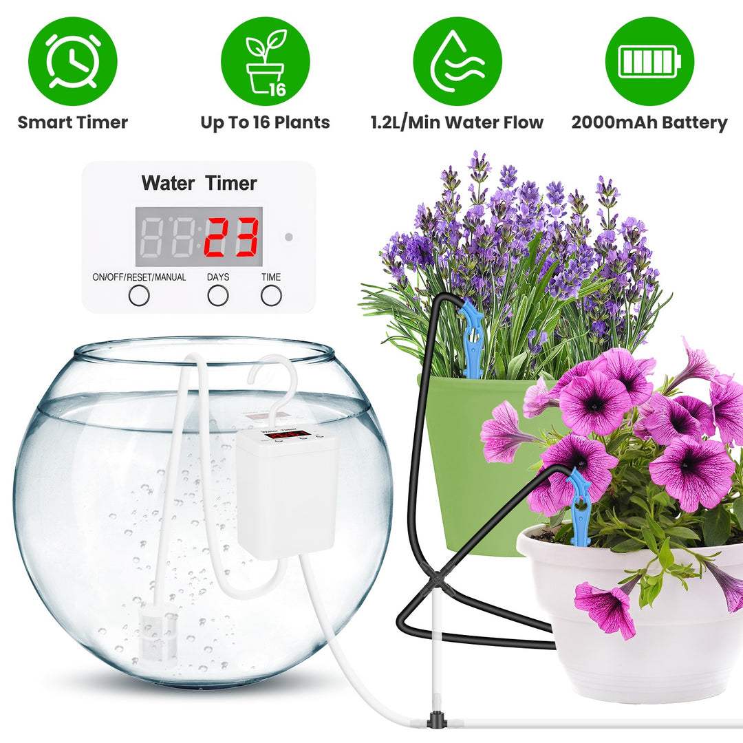 Automatic Plant Watering System with LCD Display & Timer