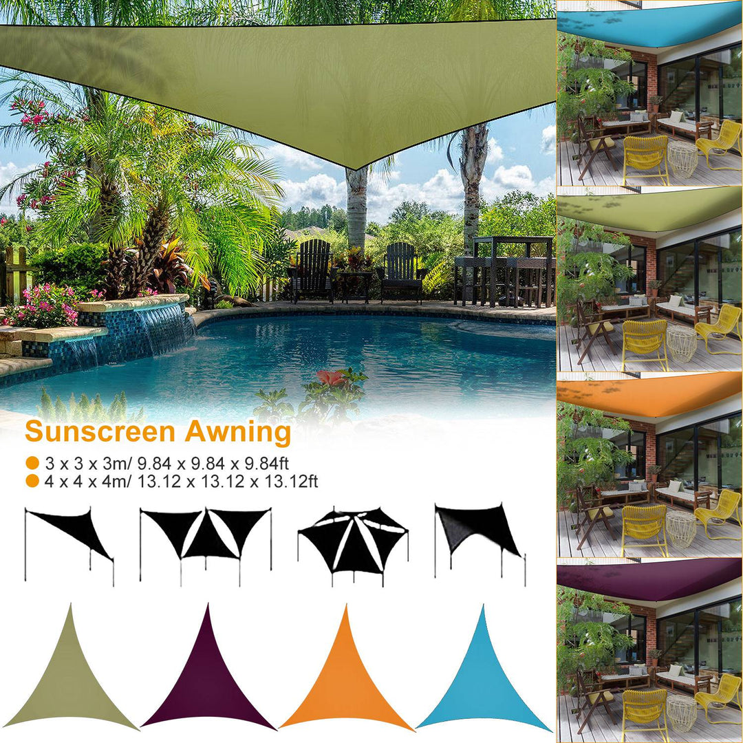 Shade Sail Patio Cover Shade Canopy Camping Sail Awning Sail Sunscreen Shelter Triangle Cover For Kindergarten Playground Outdoor