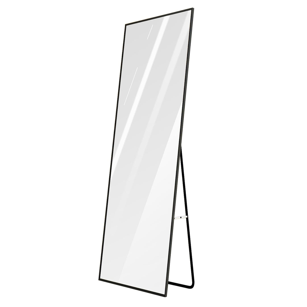 Full Length Mirror 63x18.9in Aluminum Alloy Wall Mirror Free Standing Floor Mirror Hanging Leaning Against Wall for Dressing Bedroom Living Room