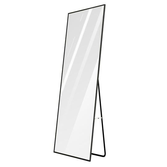 Full Length Mirror 63x18.9in Aluminum Alloy Wall Mirror Free Standing Floor Mirror Hanging Leaning Against Wall for Dressing Bedroom Living Room