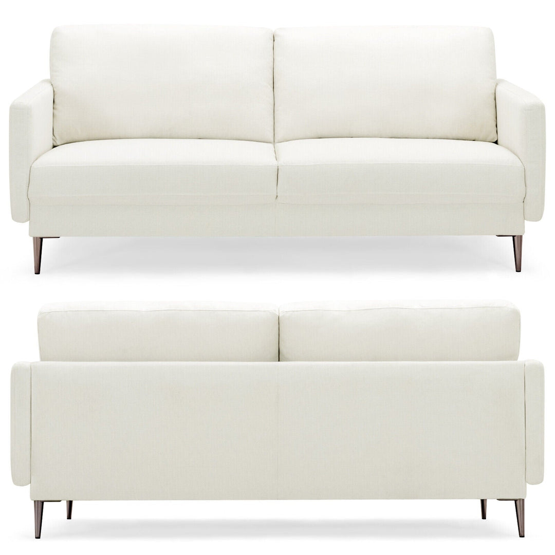 Modern Loveseat with Comfy Backrest Cushions