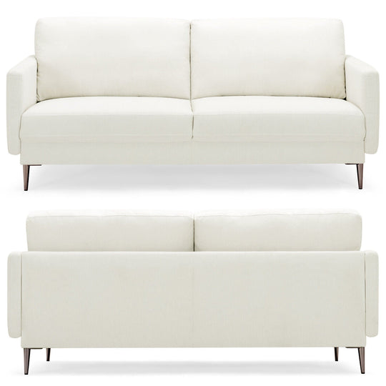 Modern Loveseat with Comfy Backrest Cushions