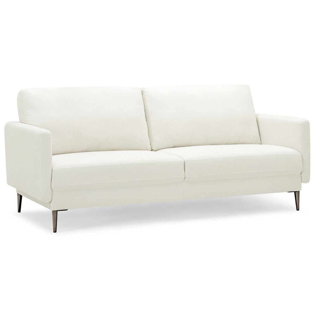 Modern Loveseat with Comfy Backrest Cushions