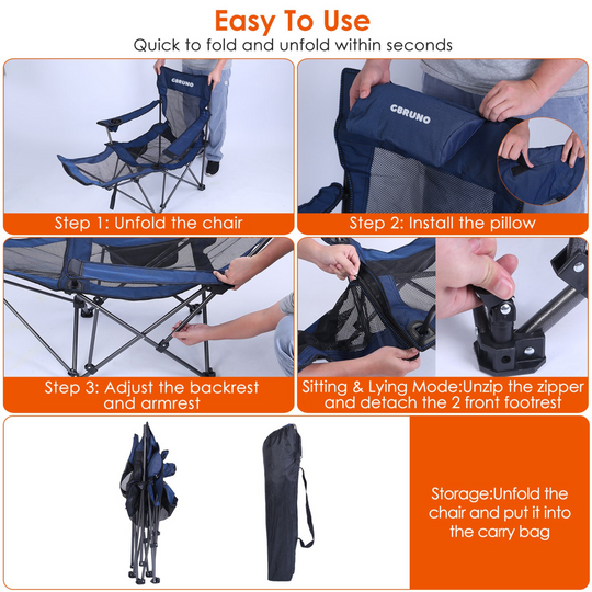 GBruno Foldable Camping Chair