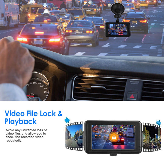 1080P Car DVR 3in Camera Dash Cam Camcorder Camera Recorder with 100¡ Angle Loop Recording Motion Detection