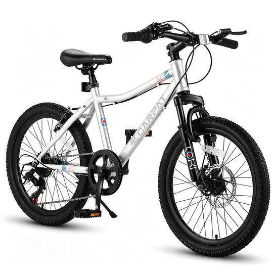 20 Inch Kids Mountain Bike, 7-Speed with Front Suspension