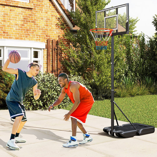 3.3-10 Feet Portable Basketball Hoop Adjustable with Base and Wheels