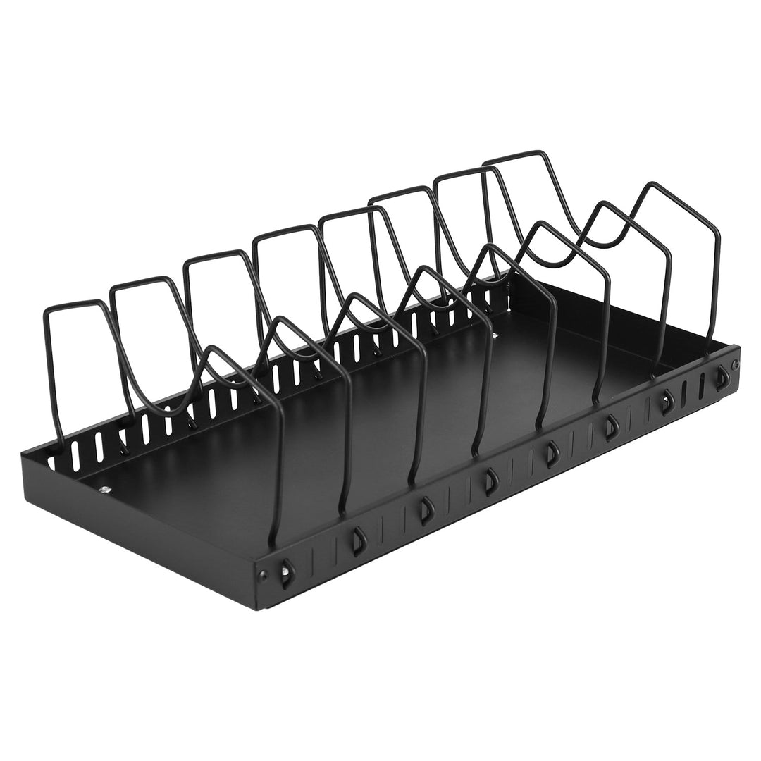Pull Out Pots And Pans Organizer Under Cabinet With 8 Adjustable Dividers Rustproof Carbon Steel Sliding Pots Holder For Kitchen Cookware Bakeware Pot