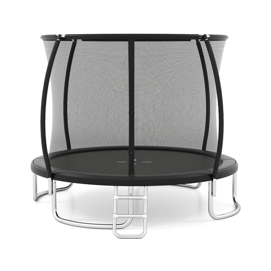 10FT Outdoor Trampoline Heavy-Duty Recreational Trampoline with Safety Enclosure Net