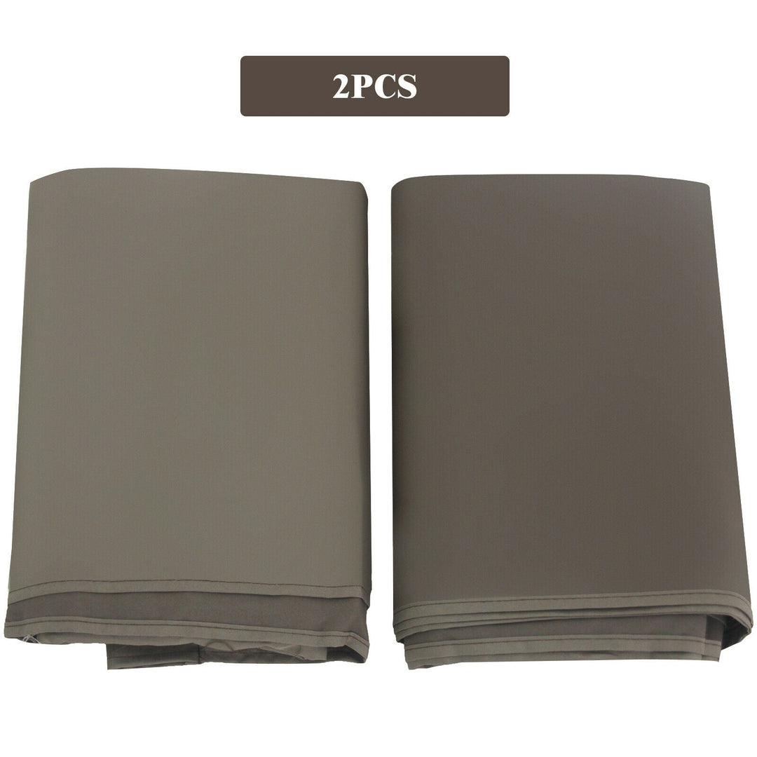 16' x 8' 2Pcs Universal Replacement Canopy for Pergola Structure Sun Awning-Brown