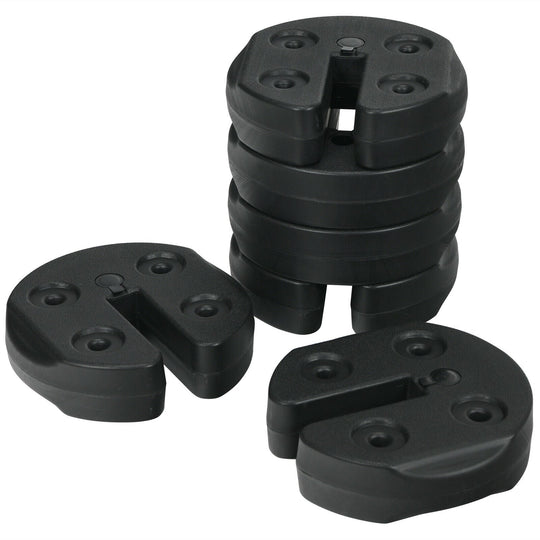 Set of 6 Canopy Weights 30lbs Weight Plate Kit with No-Pinch Design