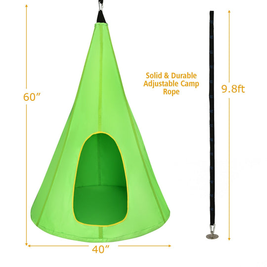 40 Inch Kids Nest Swing Chair Hanging Hammock Seat for Indoor Outdoor