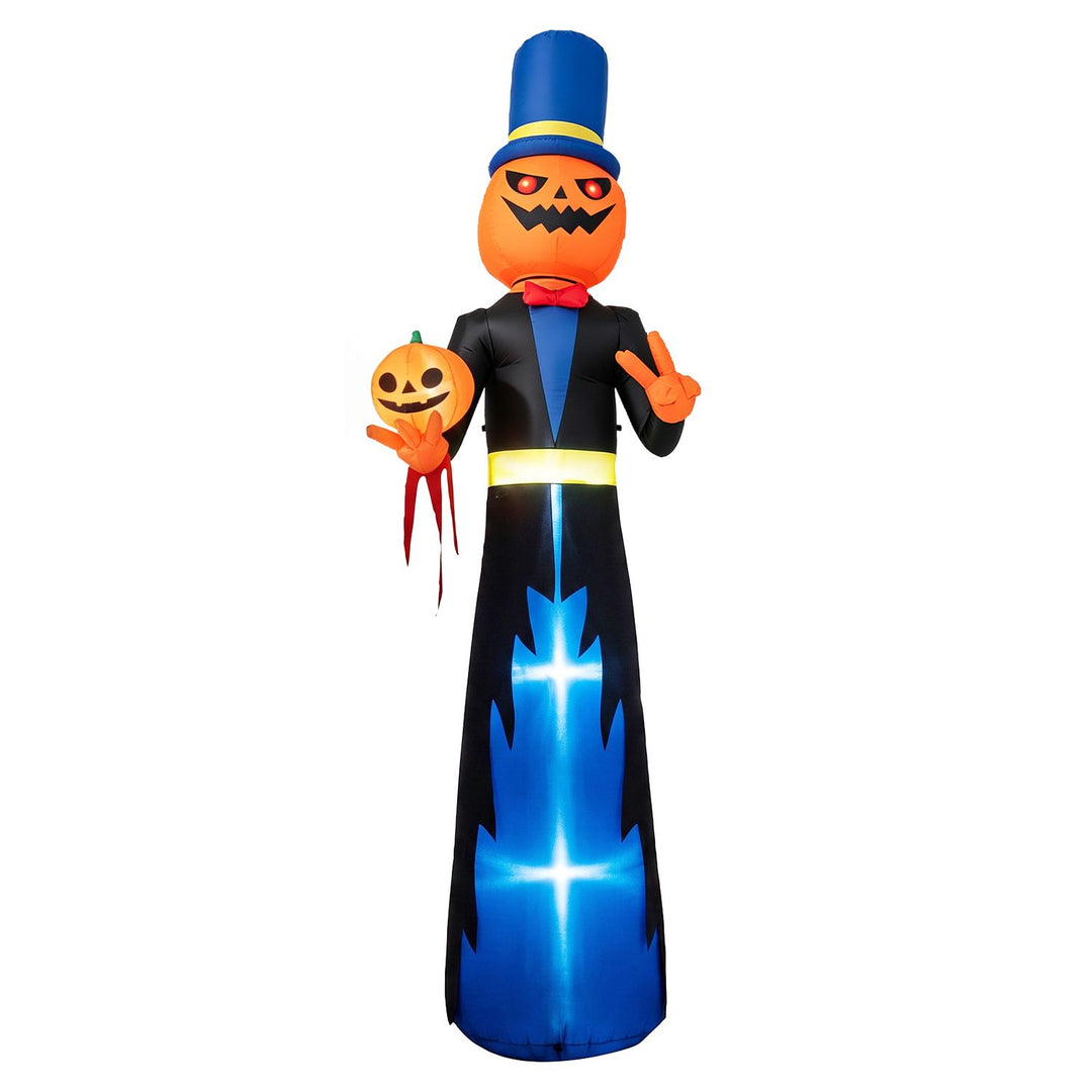 10 FT Animated Halloween Inflatable Pumpkin Gentleman Decoration