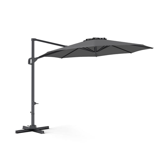 10 Feet Patio Cantilever Umbrella with Easy Tilt Adjustment