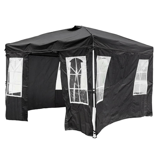 10x10 Pop Up Canopy Tent with Sidewalls & Adjustable Height
