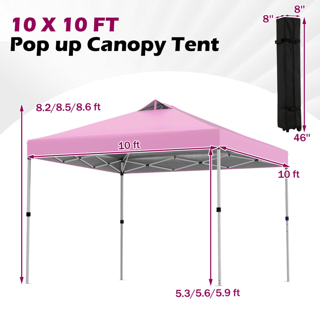 10 x 10 Feet Outdoor Commercial Pop up Canopy Tent