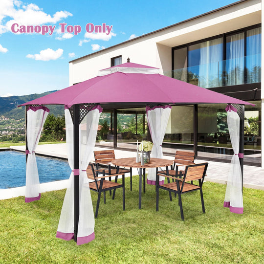 10' x 12' Gazebo Replacement Canopy Top with Air Vent