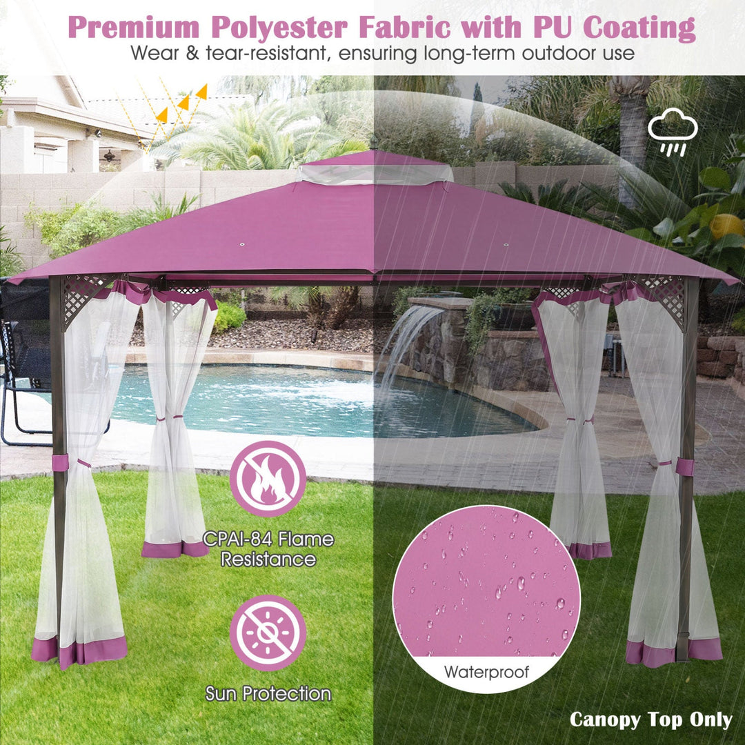 10' x 12' Gazebo Replacement Canopy Top with Air Vent