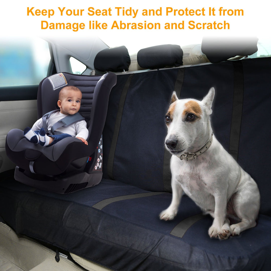 9Pcs Full Set Car Seat Covers For Auto Truck SUV Universal Front Rear Car Seats Headrest Protectors Split Bench Compatible