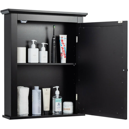 Bathroom Wall Mounted Storage Mirror Medicine Cabinet