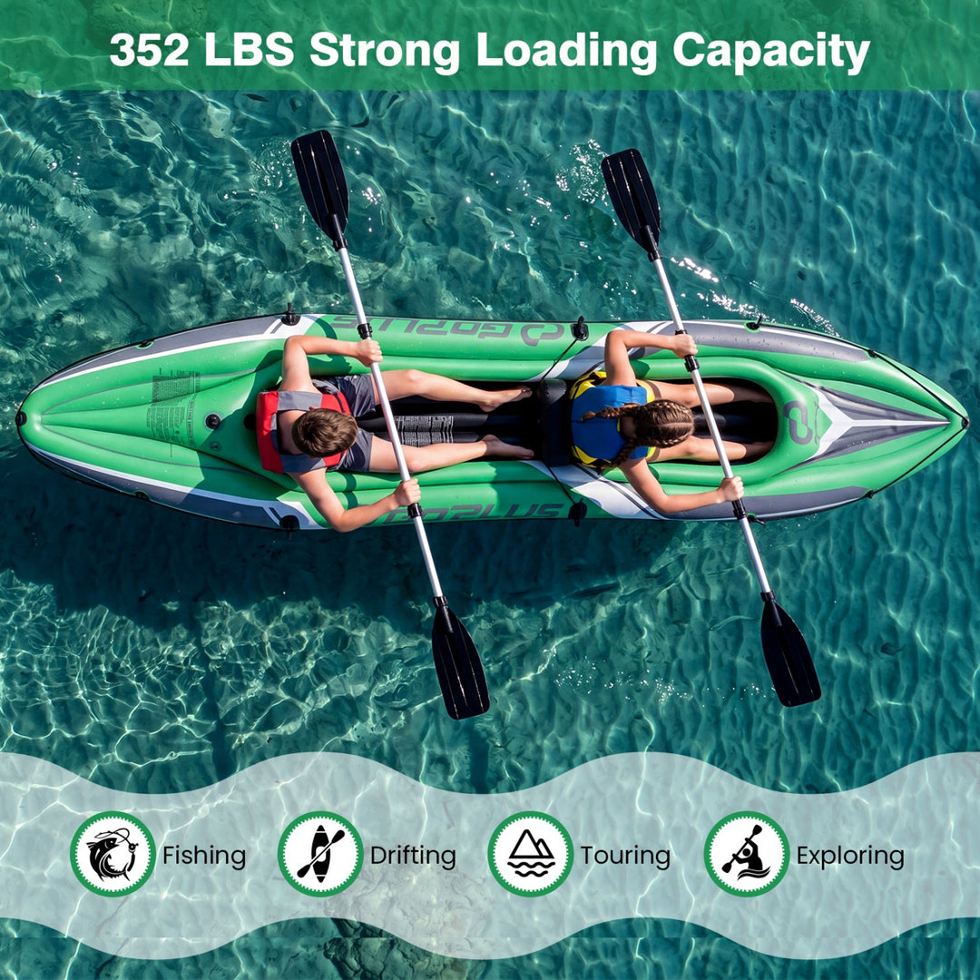 Inflatable Kayak 2 Person 11.5 Feet with Aluminum Paddles