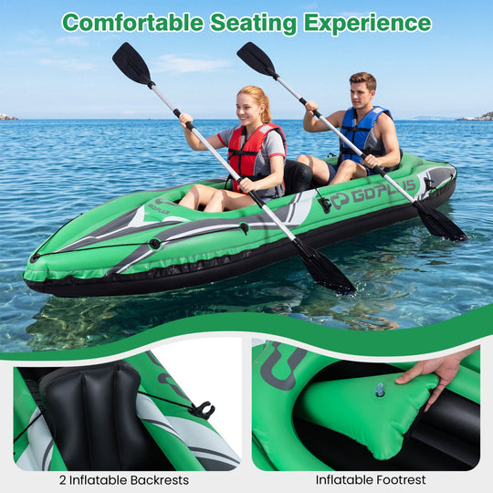 Inflatable Kayak 2 Person 11.5 Feet with Aluminum Paddles