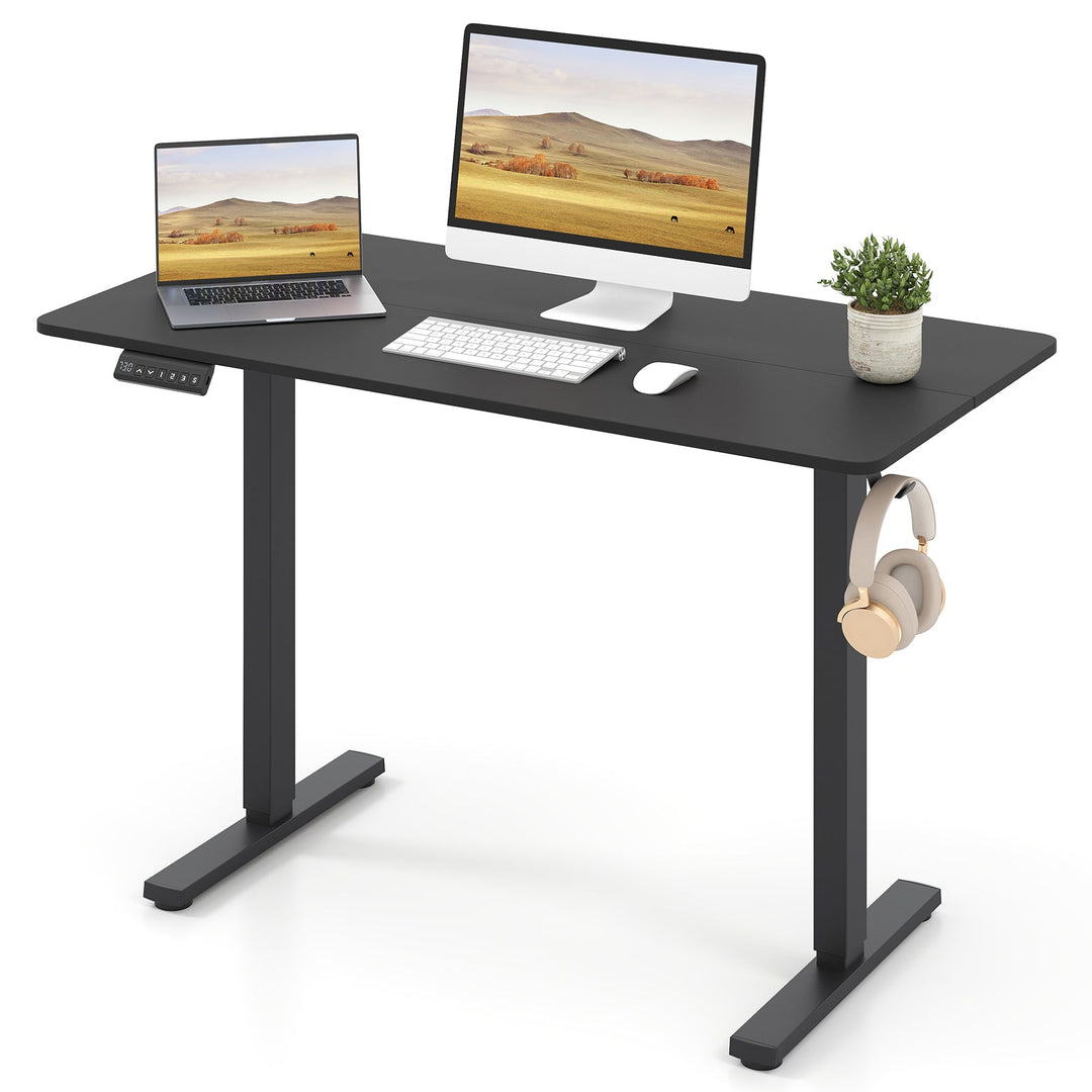 48 Inch x 24 Inch Ergonomic Electric Standing Desk with 3 Memory Settings for Home Office