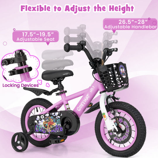 12 Inch Kids Bike for 3-4 Years Old Sport Bicycle with Adjustable Handlebar and Saddle-12 inches