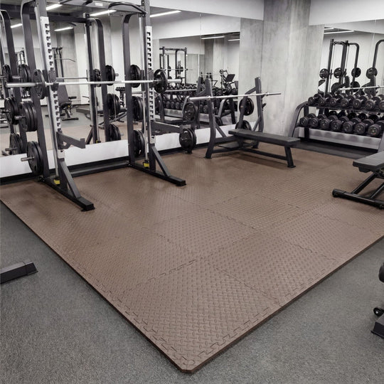 Puzzle Exercise Floor Mats 1/2 Inch Thick - 12 Tiles