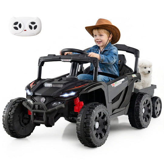 12V Battery Powered Ride On Tractor with Parent Remote Control