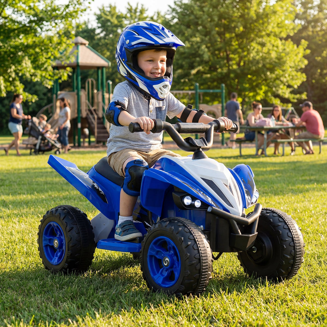 12V Kids Ride On ATV 4-Wheeler Quad with LED Lights and 7 mph Max Speed