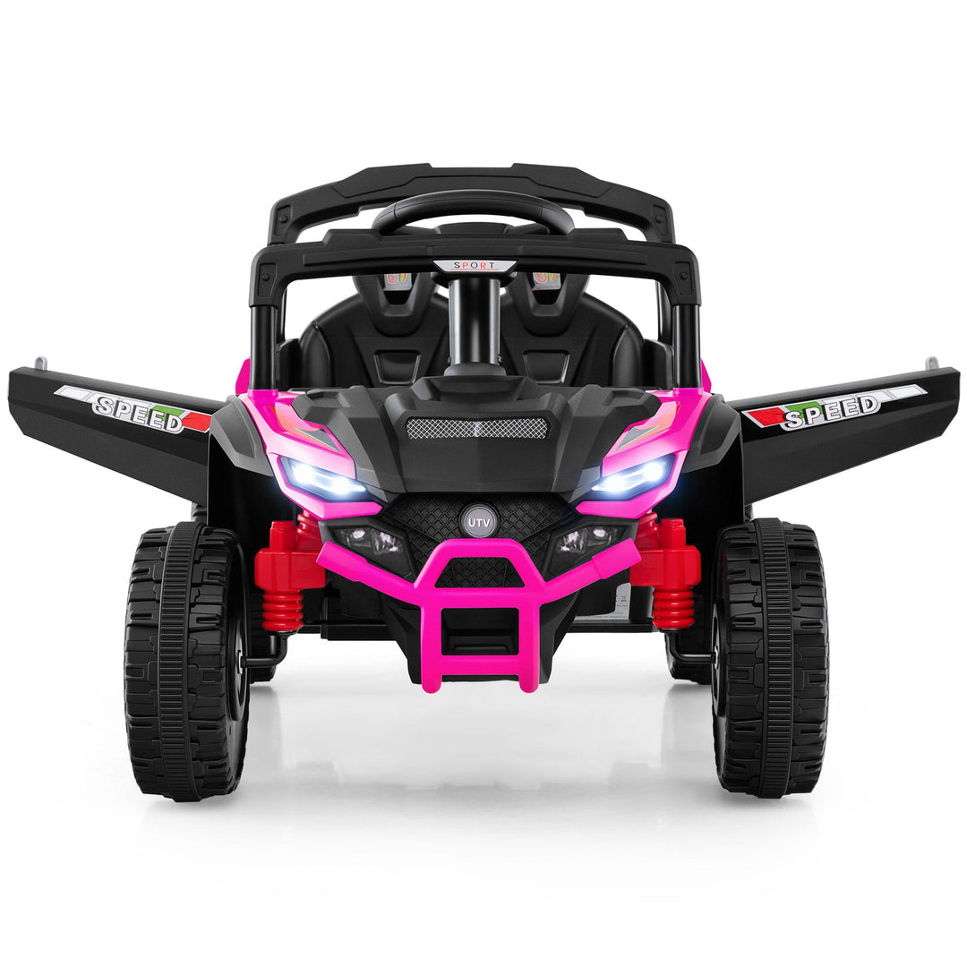 12V Kids Ride On Car UTV Electric Vehicle with LED Lights Music and Horn