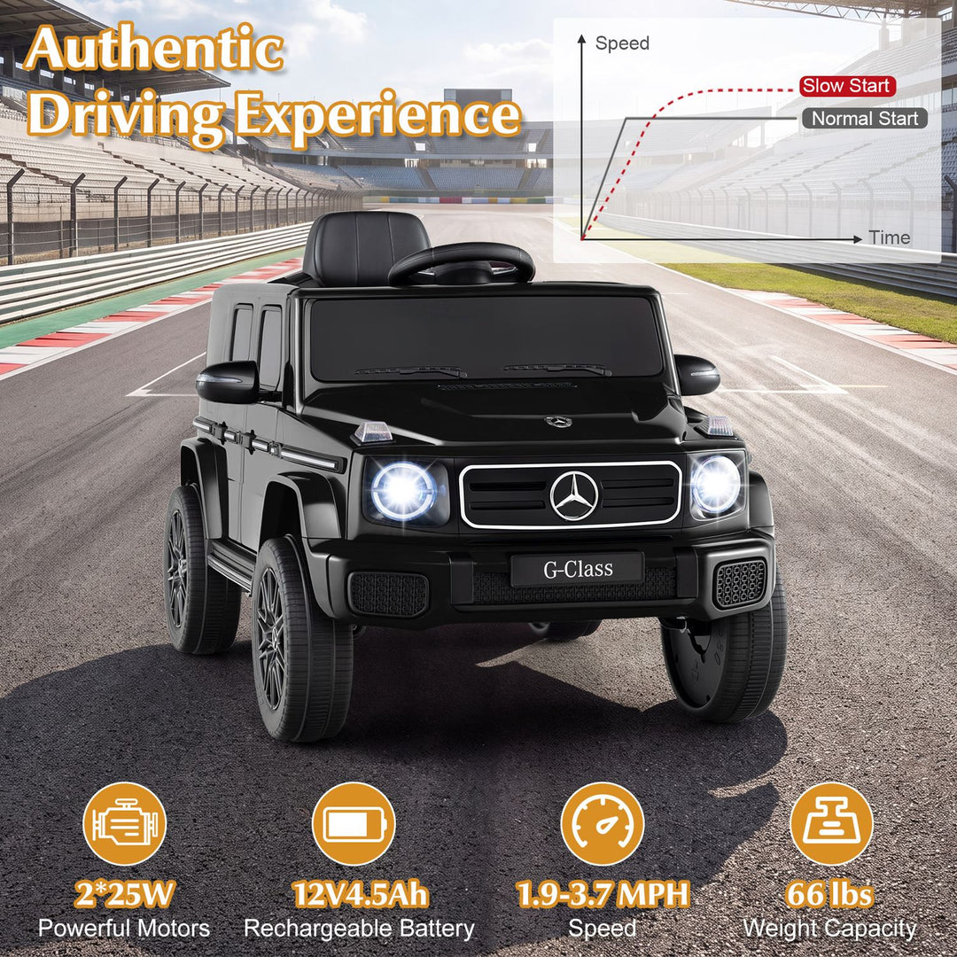 12V Kids Ride On Car Licensed Mercedes Benz EQG 580 for 3-8 Years