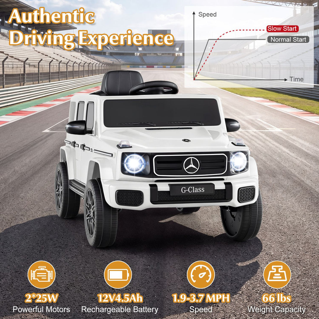 12V Kids Ride On Car Licensed Mercedes Benz EQG 580 for 3-8 Years