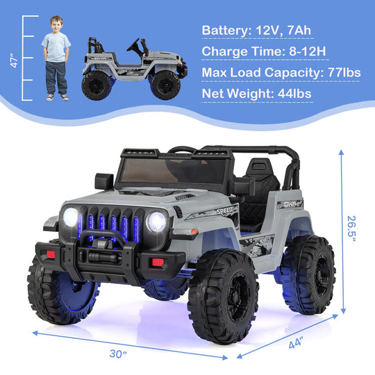 12V Kids Ride-on Jeep Car with 2.4 G Remote Control