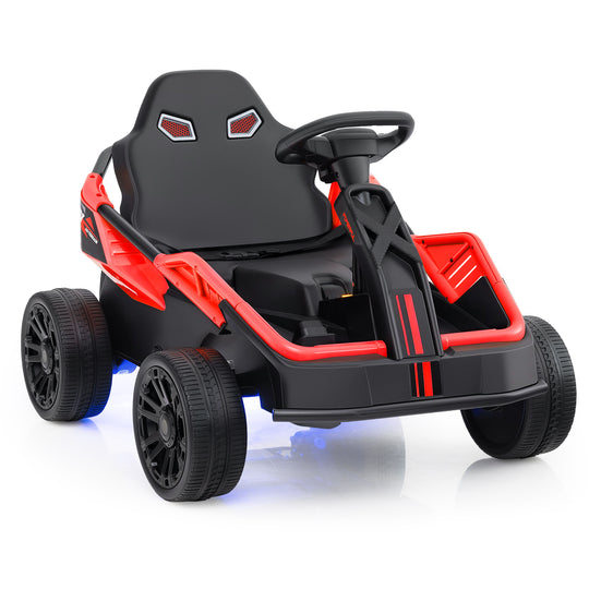 12V Ride on Car Electric UTV with Remote and Music for Big Kids-Red