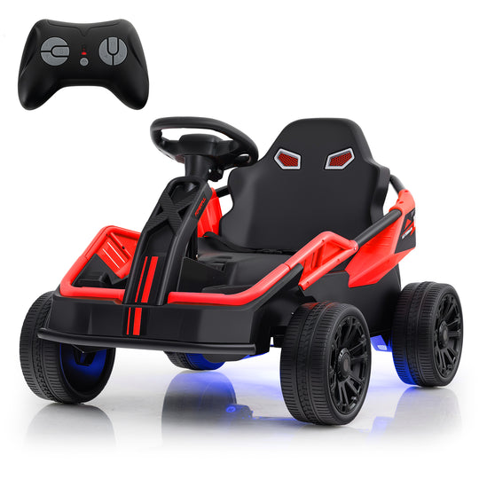 12V Ride on Car Electric UTV with Remote and Music for Big Kids-Red